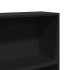 Estantería de madera de ingeniería negra 80x24x109