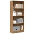 Estantería de madera de ingeniería roble artesanal 60x24x143