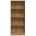 Estantería de madera de ingeniería roble artesanal 60x24x143