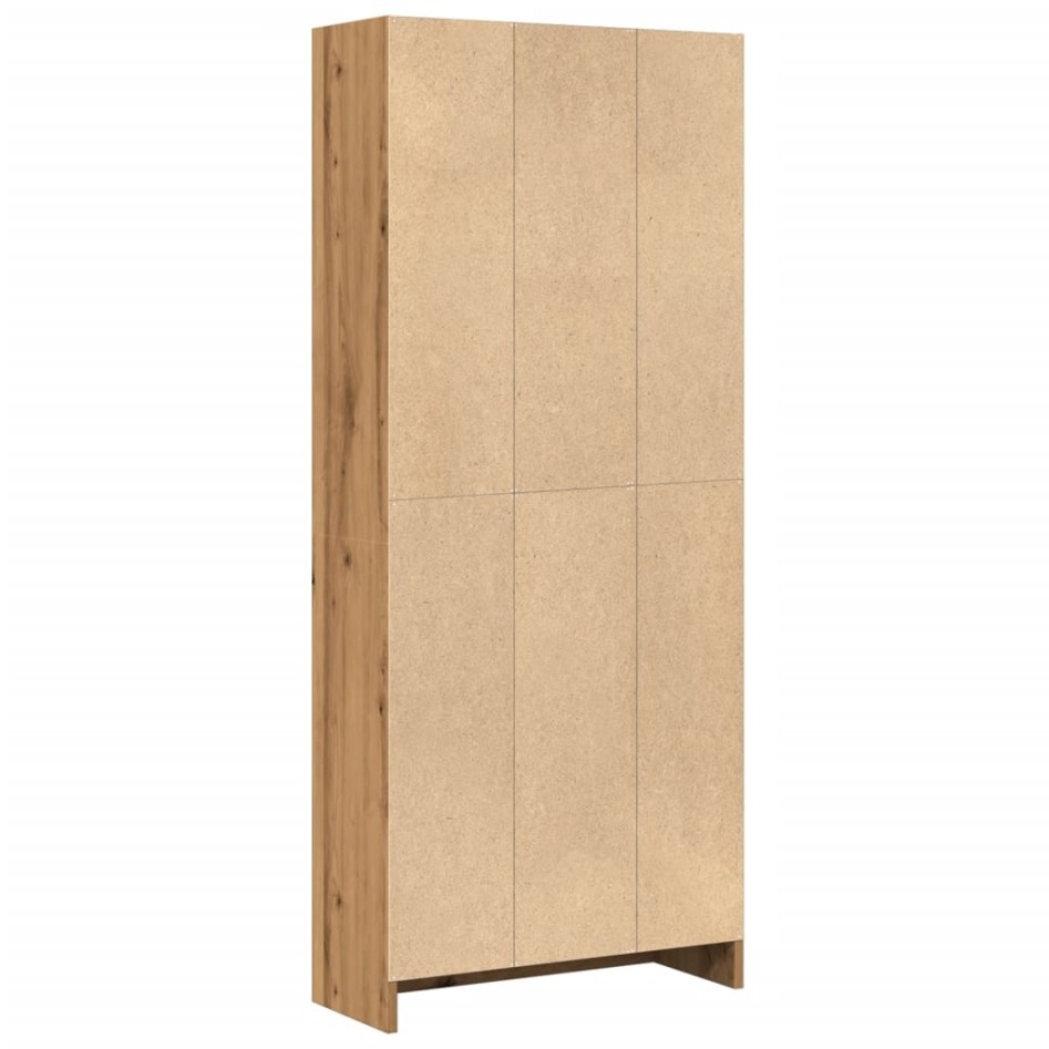 Estantería de madera de ingeniería roble artesanal 60x24x143