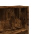 Estantería madera de ingeniería roble ahumado 80x24x176