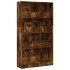 Estantería madera de ingeniería roble ahumado 80x24x143