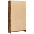 Estantería madera de ingeniería roble ahumado 80x24x143