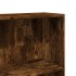 Estantería madera de ingeniería roble ahumado 80x24x143