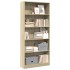 Estantería de madera de ingeniería roble Sonoma 80x24x176