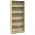 Estantería de madera de ingeniería roble Sonoma 80x24x176