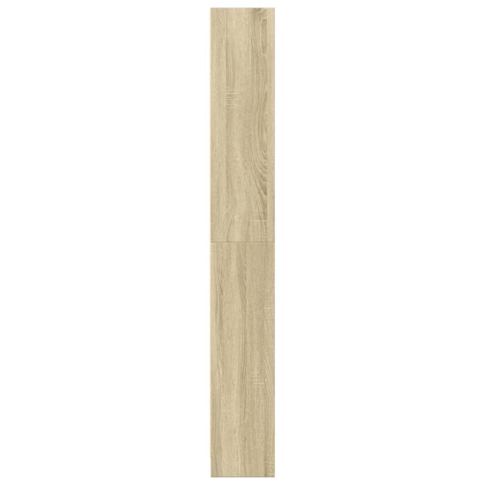 Estantería de madera de ingeniería roble Sonoma 80x24x176