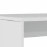 Mesa y bancos de comedor 3 pzas madera ingeniería blanco