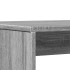 Mesa y bancos de comedor 3 piezas madera ingeniería gris
