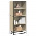 Estantería de madera de ingeniería roble Sonoma 60x35x139