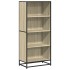 Estantería de madera de ingeniería roble Sonoma 60x35x139