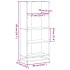 Estantería de madera de ingeniería roble Sonoma 60x35x139