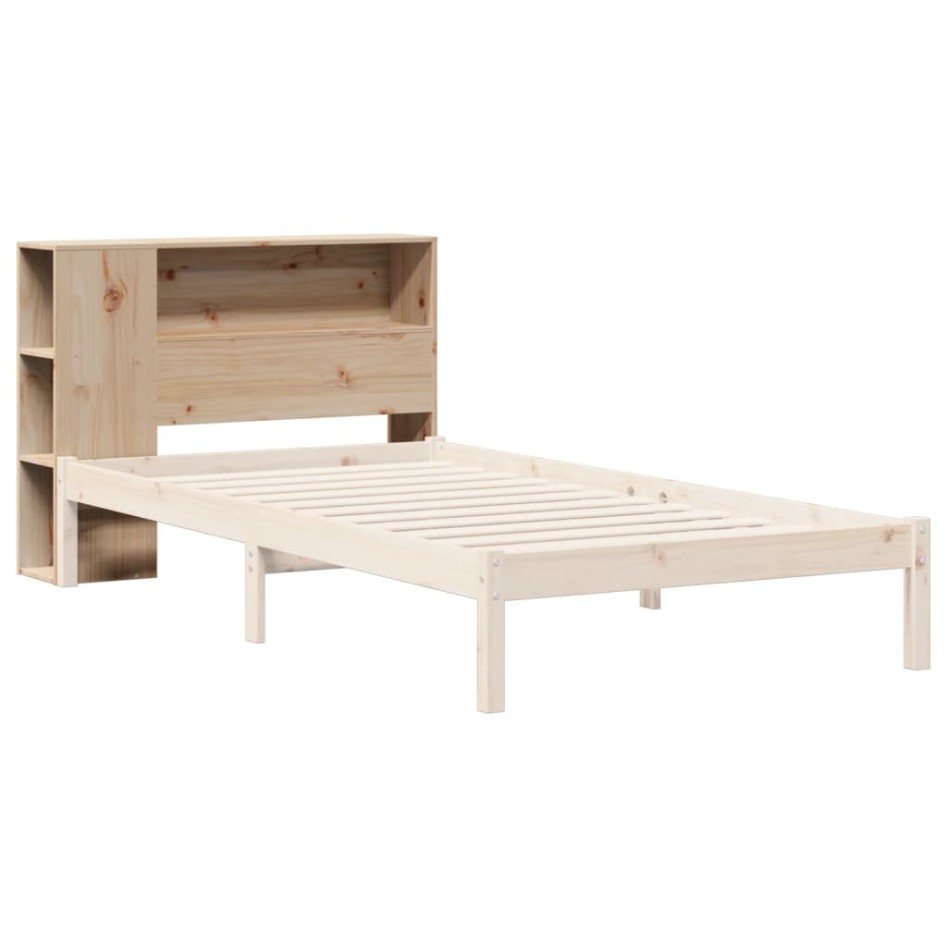Cabecero de cama con almacenaje madera maciza de pino 100