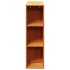 Cabecero de cama almacenaje madera maciza pino marrón 75