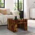 Mesa de centro con Infinity LED roble ahumado 40x40x30