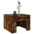 Mesa de centro con Infinity LED roble ahumado 40x40x30