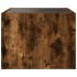 Mesa de centro con Infinity LED roble ahumado 40x40x30