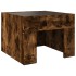Mesa de centro con Infinity LED roble ahumado 40x40x30