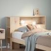 Cabecero de cama con almacenaje madera maciza de pino 75 cm