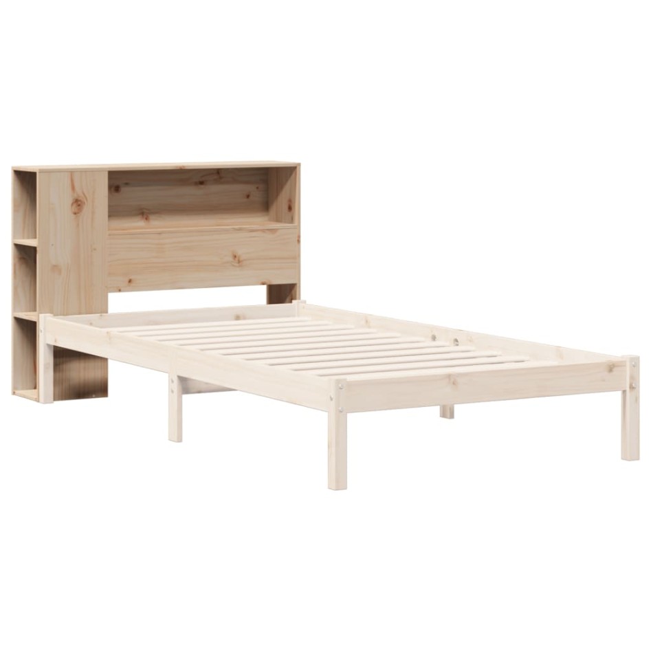 Cabecero de cama con almacenaje madera maciza de pino 75
