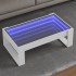 Mesa de centro con Infinity LED blanco 90x53x30