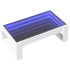 Mesa de centro con Infinity LED blanco 90x53x30