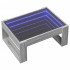 Mesa de centro con Infinity LED gris Sonoma 70x53x30