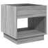 Mesa de centro con Infinity LED gris Sonoma 50x50x50