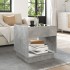 Mesa de centro con Infinity LED gris hormigón 50x50x50