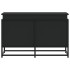 Caja almacenaje con tapa madera ingeniería negro 80x40x51,5