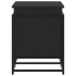 Caja almacenaje con tapa madera ingeniería negro 80x40x51,5