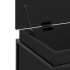 Caja almacenaje con tapa madera ingeniería negro 80x40x51,5