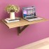 Mesa plegable de pared color roble 100x60