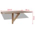Mesa plegable de pared color roble 100x60
