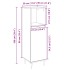 Armario de baño madera contrachapada roble Sonoma 30x30x100