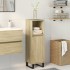 Armario de baño madera contrachapada roble Sonoma 30x30x100