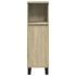 Armario de baño madera contrachapada roble Sonoma 30x30x100