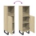 Armario de baño madera contrachapada roble Sonoma 30x30x100