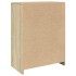 Armario de baño madera contrachapada roble Sonoma 60x33x80