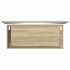 Set de muebles de baño 2 pzas madera contrachapada roble