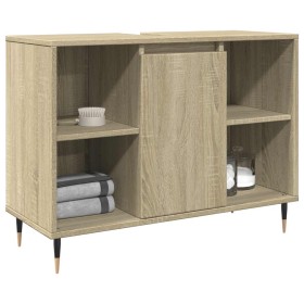 Mueble de baño madera de ingeniería roble Sonoma 80x33x60