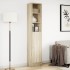 Aparador con LED madera ingeniería roble Sonoma 36x32,5x200