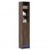 Aparador con LED madera ingeniería marrón roble 36x32,5x200