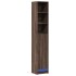 Aparador con LED madera ingeniería marrón roble 36x32,5x200