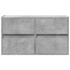 Mueble de TV de pared con luces LED gris hormigón 80x31x45