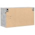 Mueble de TV de pared con luces LED gris hormigón 80x31x45