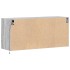 Mueble de TV de pared con luces LED gris Sonoma 100x31x45