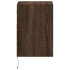Mueble de TV de pared con luces LED marrón roble 41x31x45