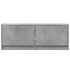 Mueble de TV de pared con luces LED gris hormigón 100x31x35