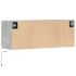 Mueble de TV de pared con luces LED gris hormigón 100x31x35